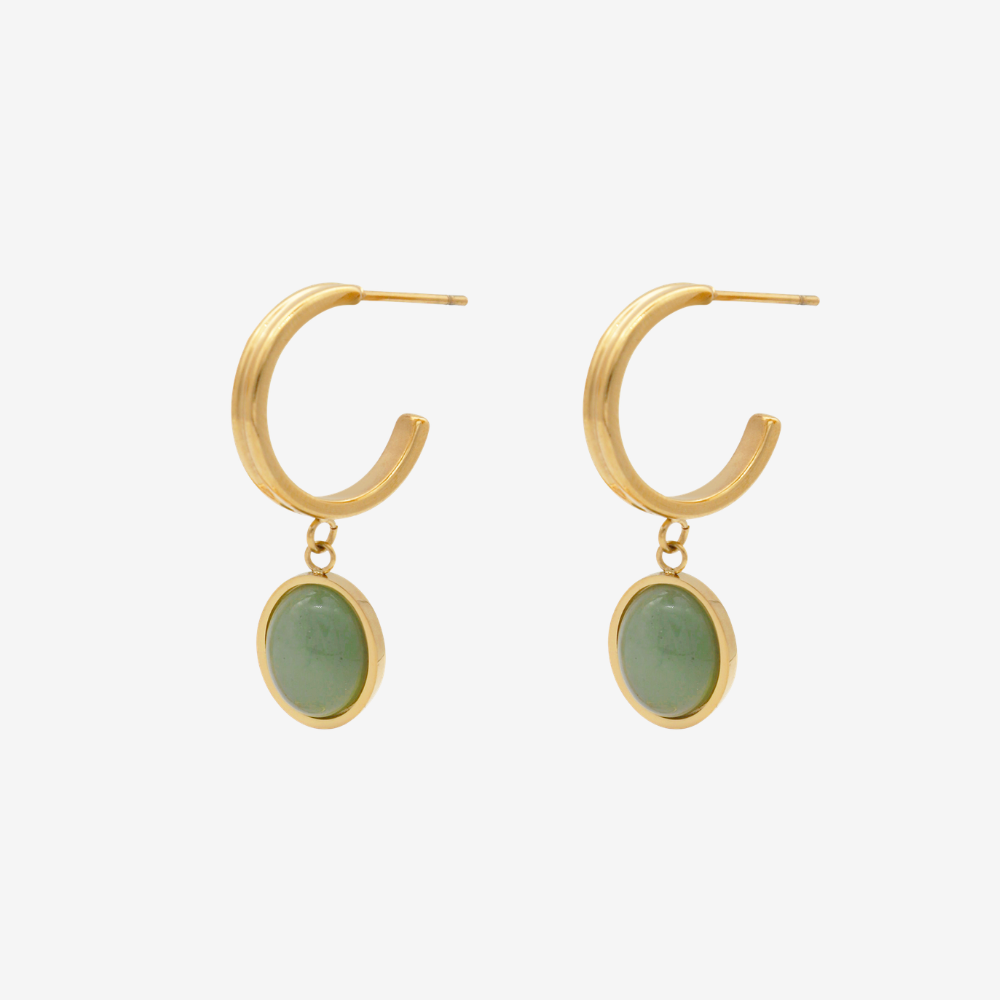 Lazuli Green Hoops