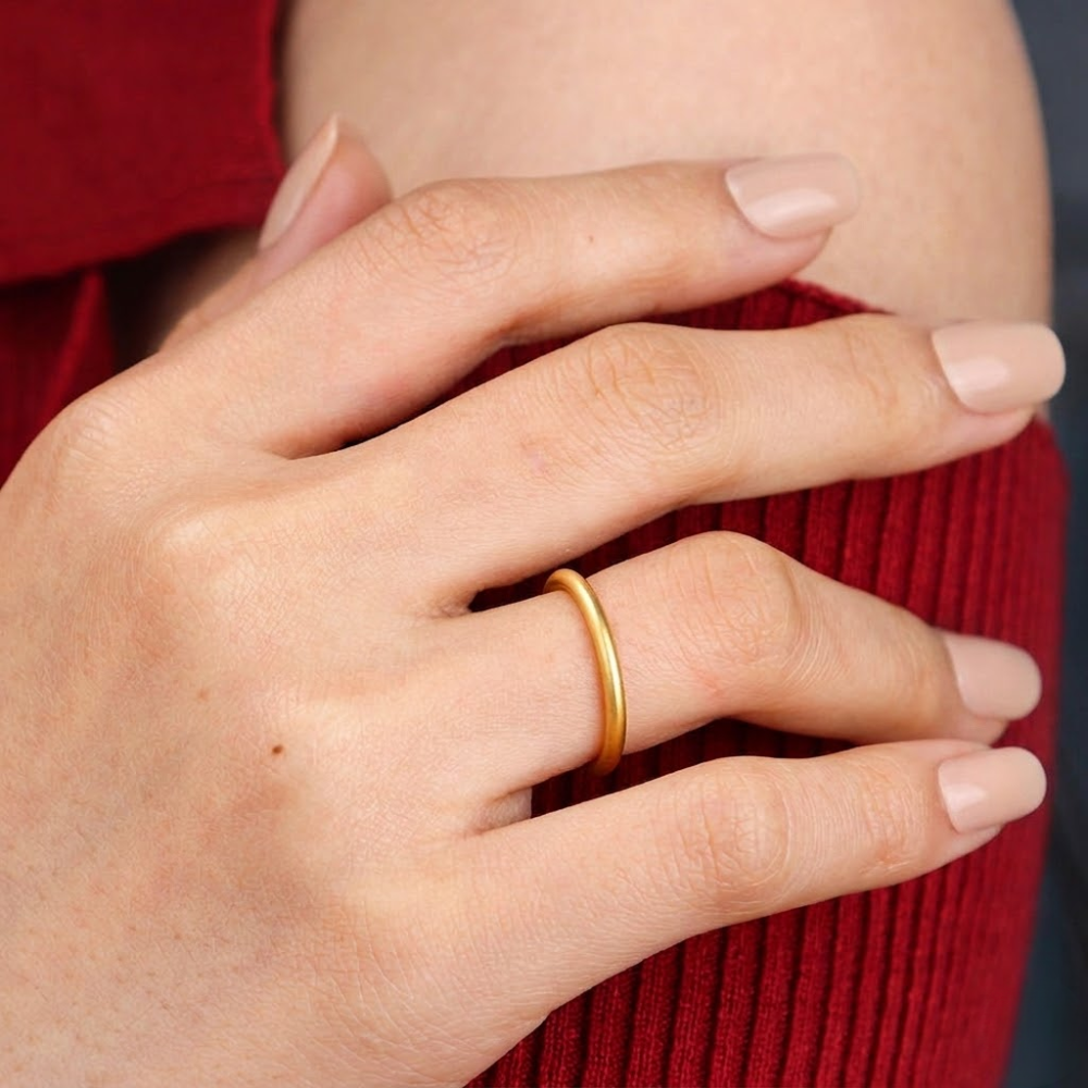 Sorel Satin Gold Ring