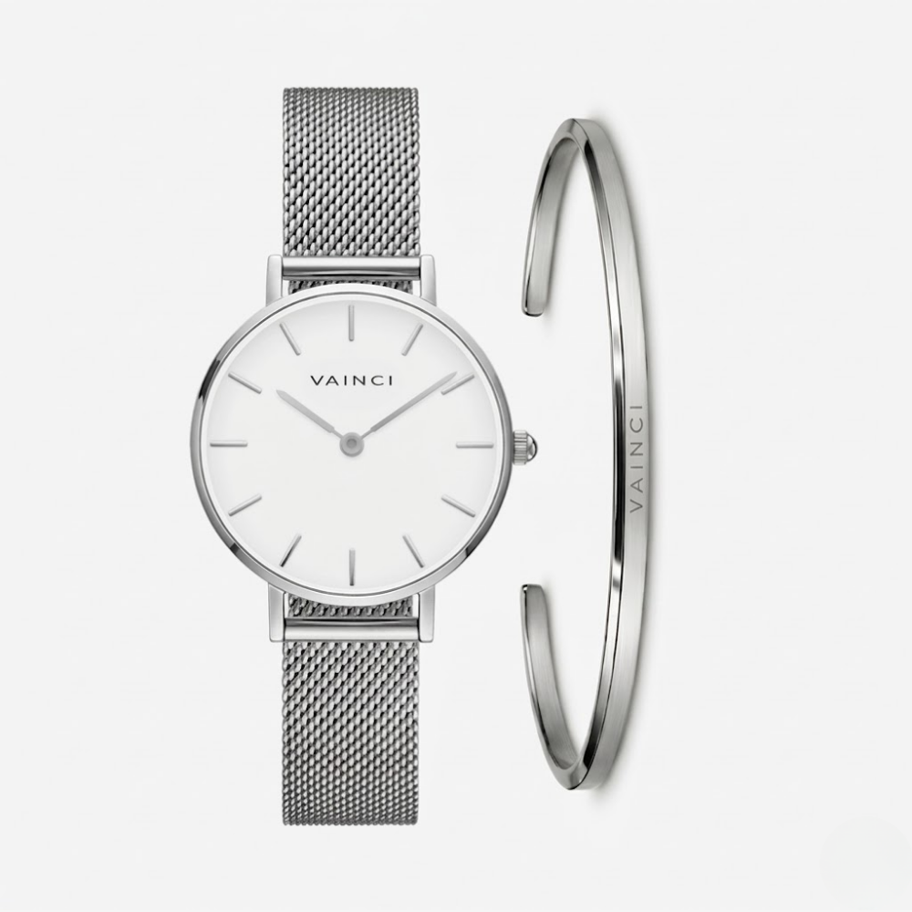 Valora & Linea Cuff Silver Set