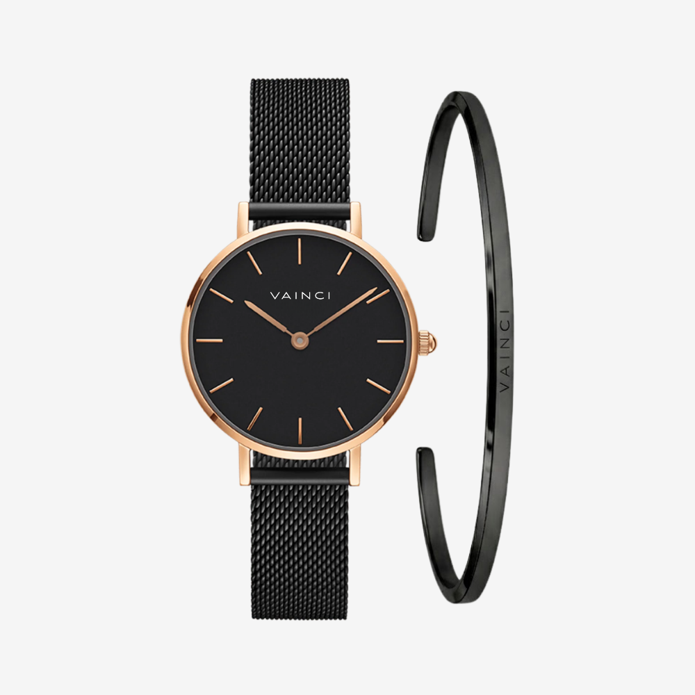 Valora & Linea Cuff Black II Set