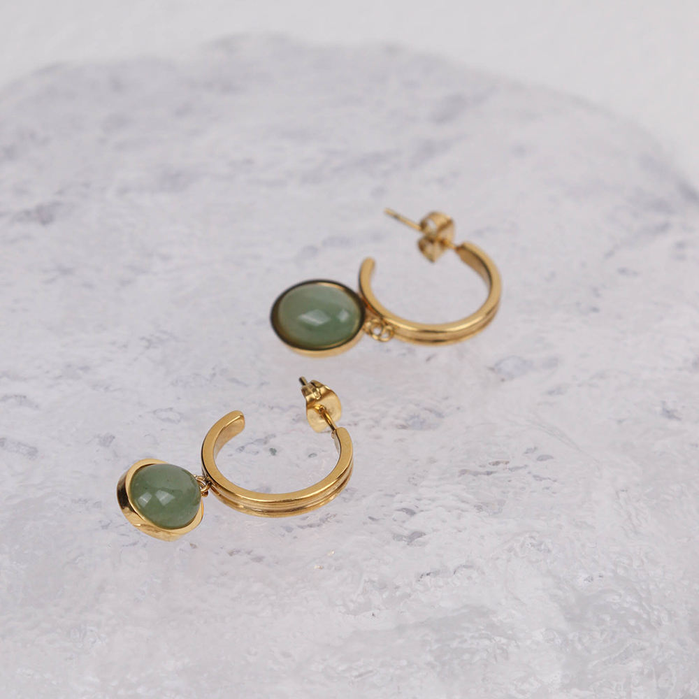 Lazuli Green Hoops