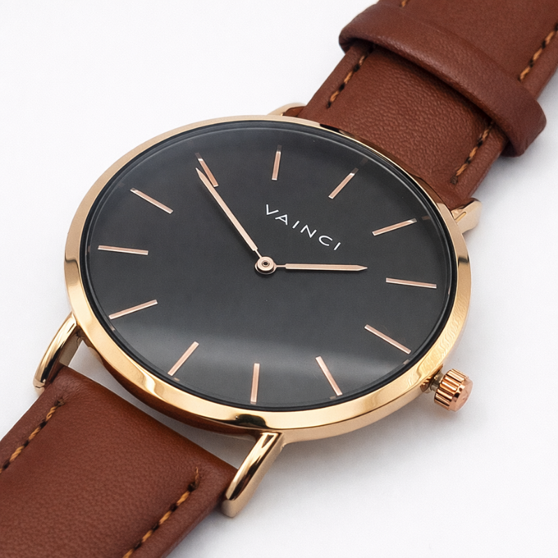 Noir Rose Gold - White