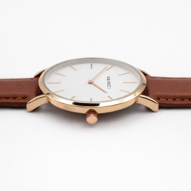 Noir Rose Gold - White