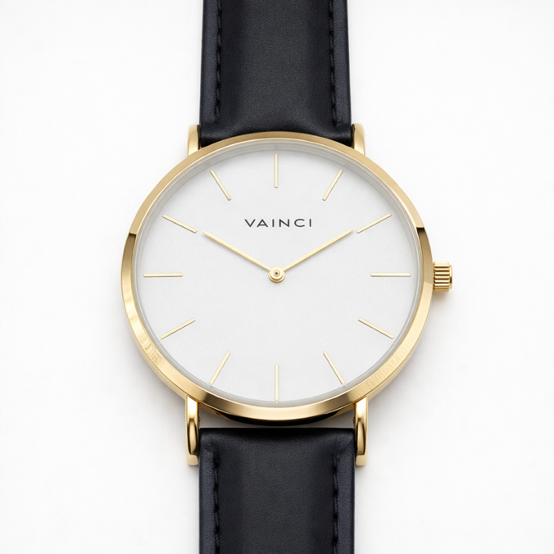 Noir Rose Gold - White