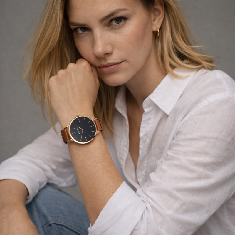 Vainci™ Noir Rose Gold & Black 40mm