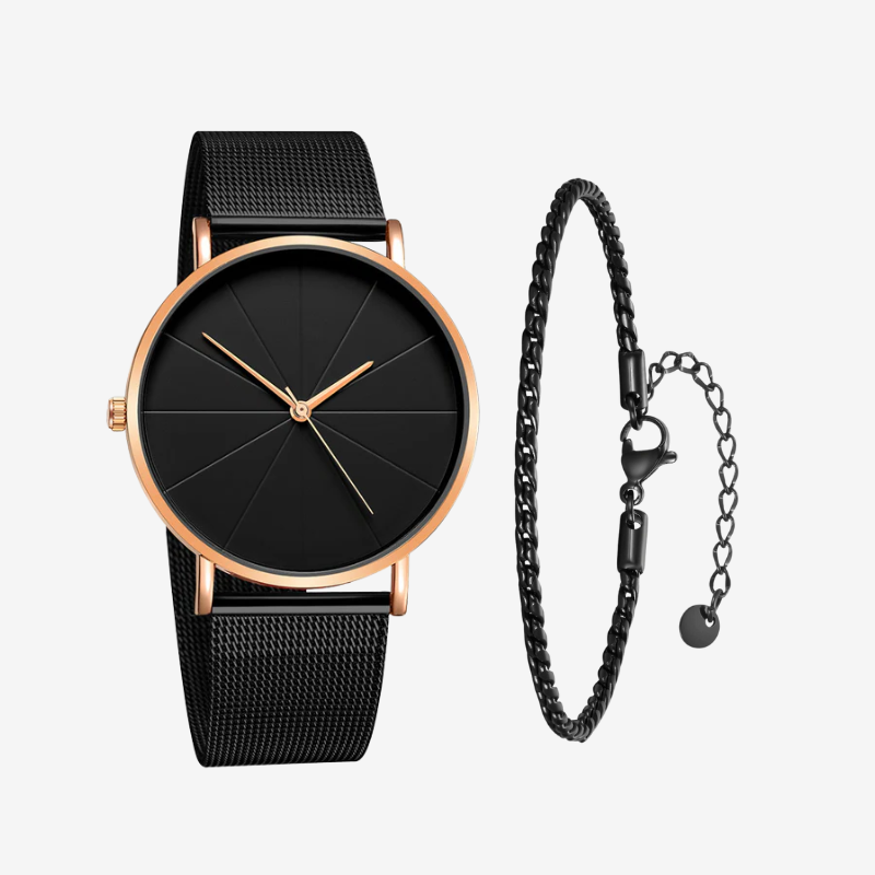 VAINCI™ Focus Black-Rose & Free Bracelet