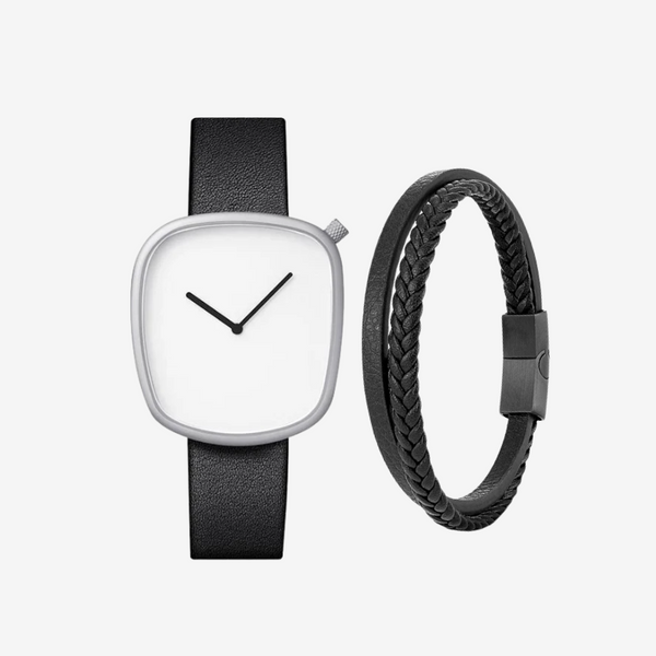 Vainci™ Anchor Silver & Black + FREE Bracelet