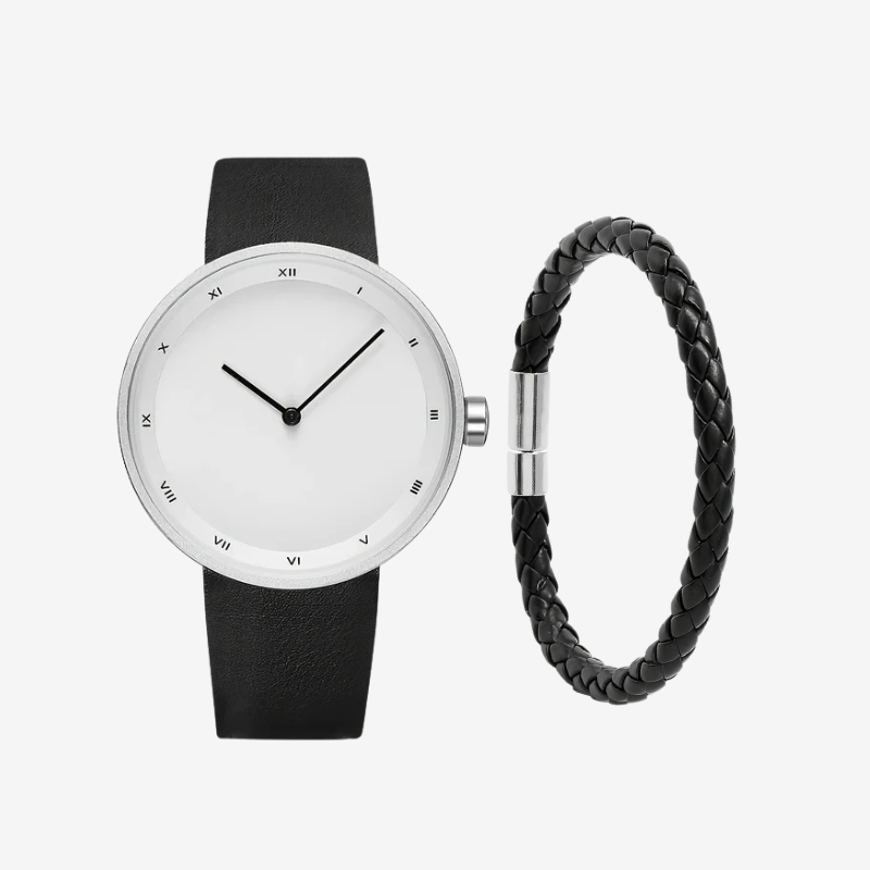 VAINCI™ Roman Équilibre White-Black & Bracelet