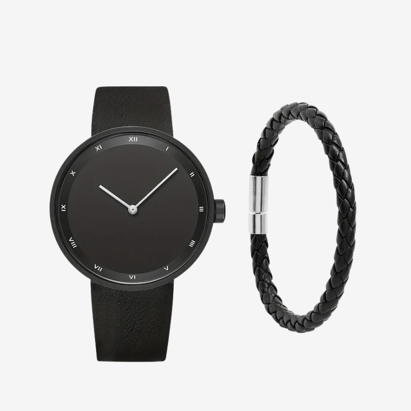 VAINCI™ Roman Équilibre All-Black & Bracelet