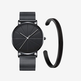 VAINCI™ Focus Black Mesh 40mm & Free Bracelet