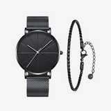 VAINCI™ Focus Black-Mesh & Free Bracelet