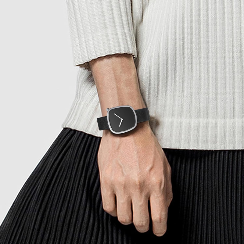 Vainci™ Anchor Silver & Black + FREE Bracelet