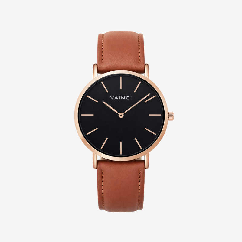 Vainci™ Noir Rose Gold & Black 40mm