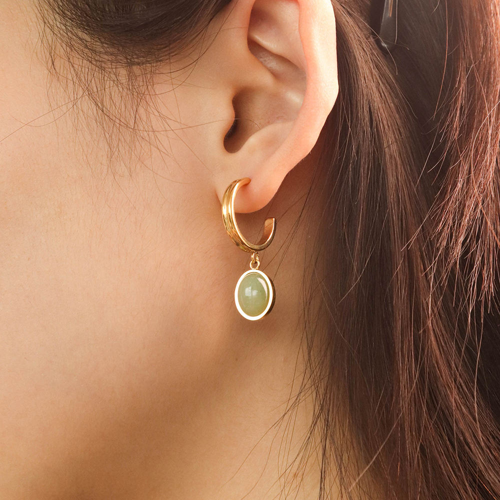 Lazuli Green Hoops