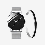 VAINCI™ Focus Silver-Black 40mm & Free Bracelet