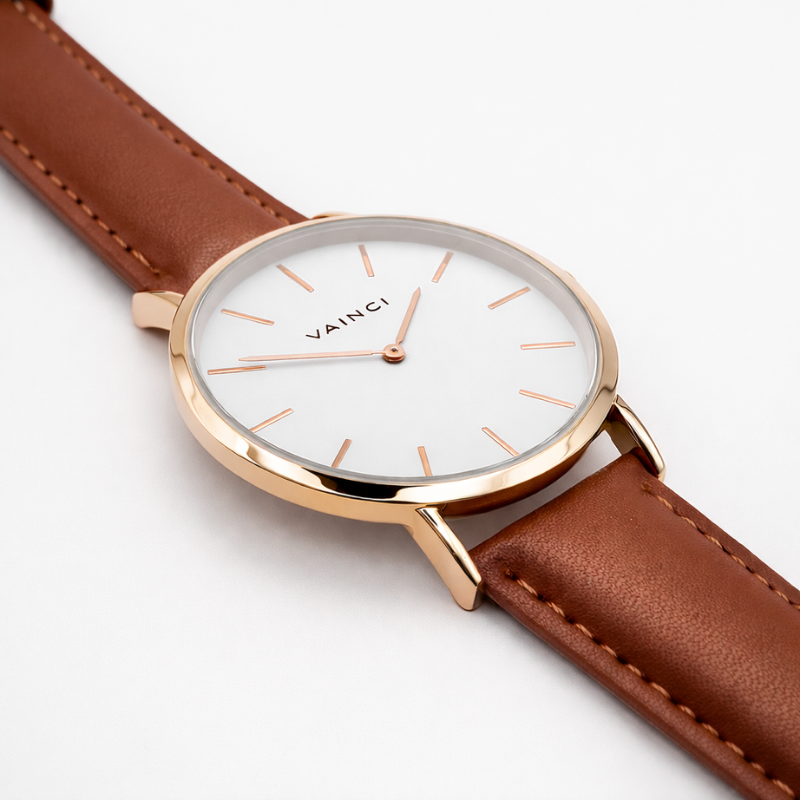 Noir Rose Gold - White
