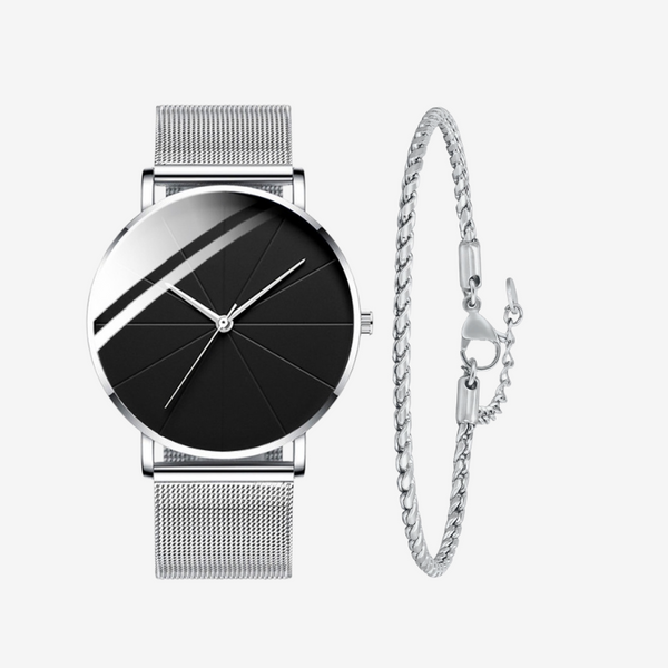 VAINCI™ Focus Silver-Black & Free Bracelet