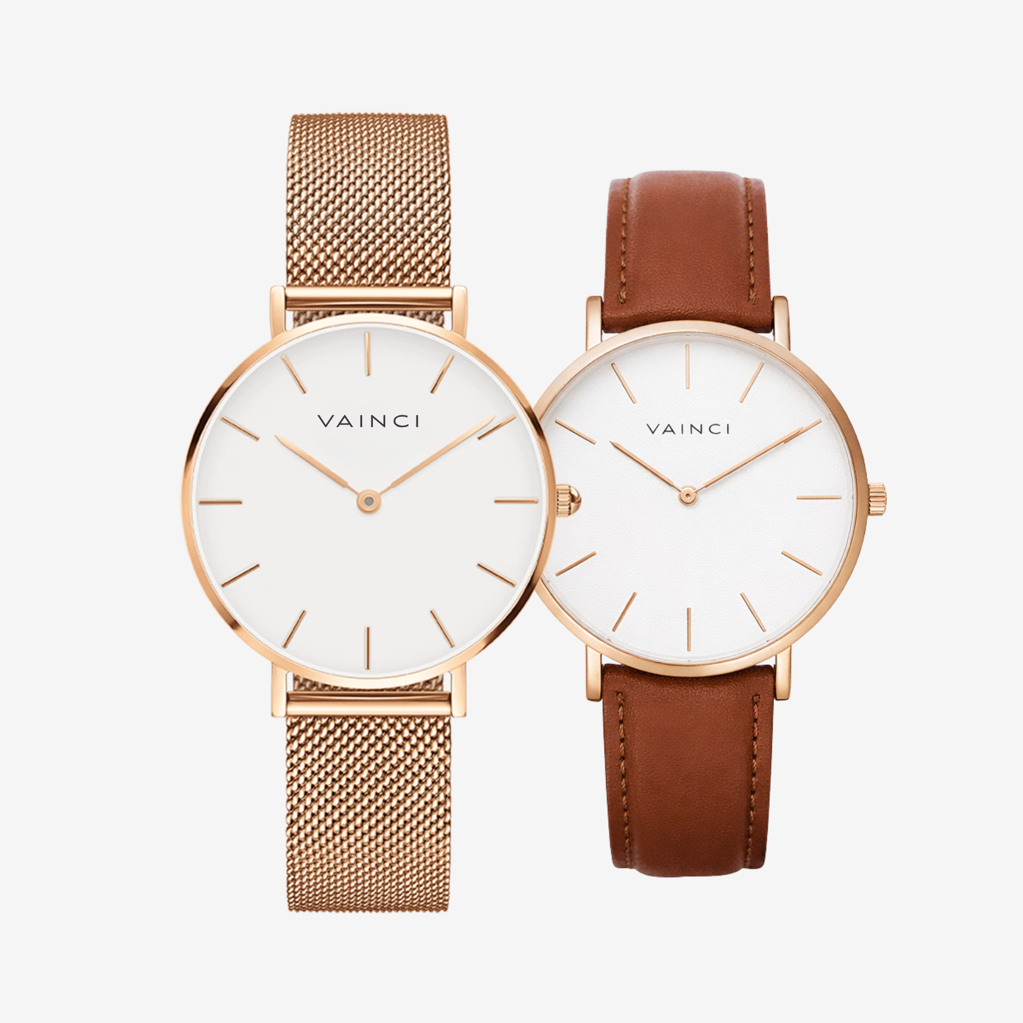 Valora + Noir Rose Gold Watches