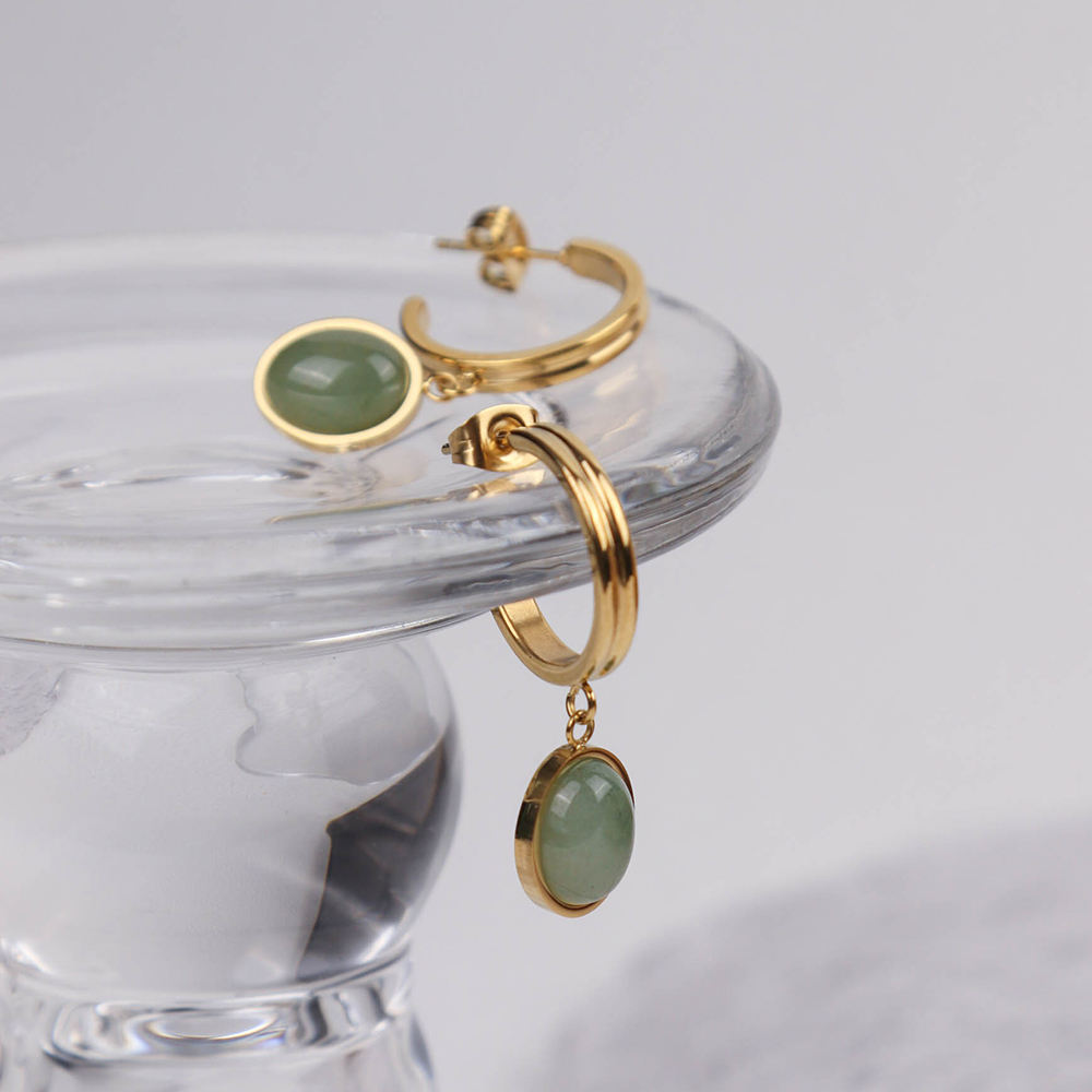 Lazuli Green Hoops