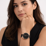 Vainci™ Valora Black & Rose Gold 40mm