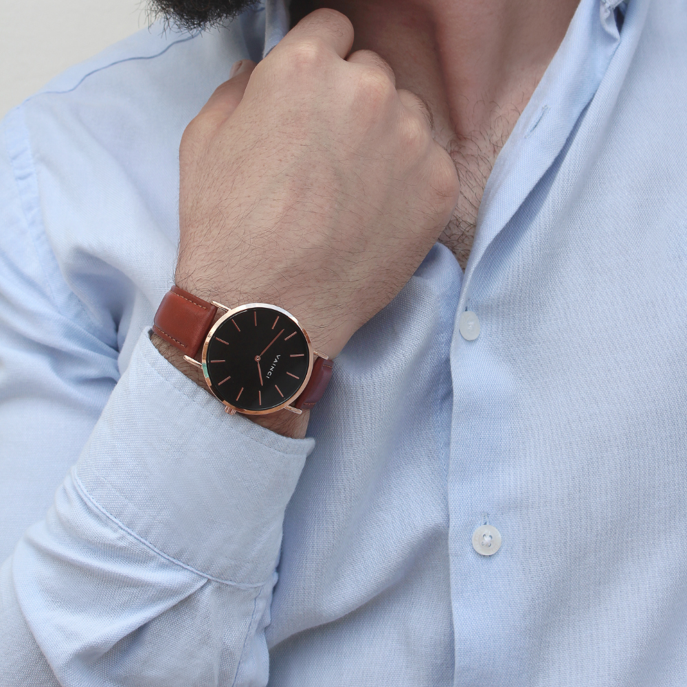 Noir Rose Gold - Black