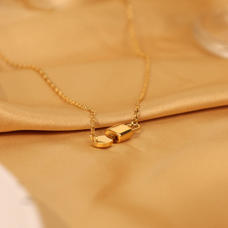 Lock & Key Pendant Necklace