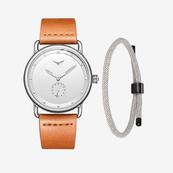 VAINCI™ Vanguard Silver-Brown & FREE Bracelet