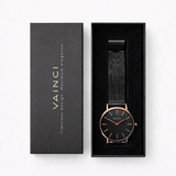 Vainci™ Valora Black & Rose Gold 40mm